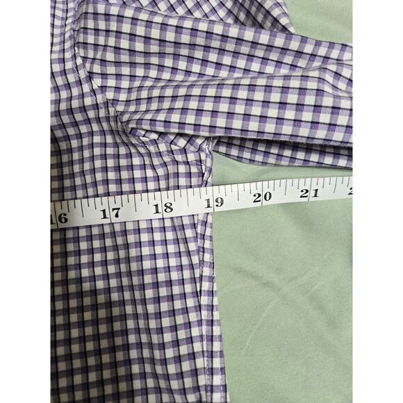 Van Heusen small men's plaid flex slim fit button up long sleeve shirt - Picture 10 of 11